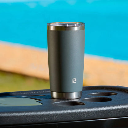 Copo Térmico de Inox com Tampa 500 ml Cinza Everest Soprano
