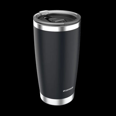 Copo Térmico de Inox com Tampa 500 ml Preto Everest Soprano