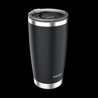 Copo Térmico de Inox com Tampa 500 ml Preto Everest Soprano