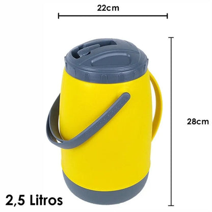 Garrafa Isotérmica com Bico 2,5 L Amarelo Atacama Soprano
