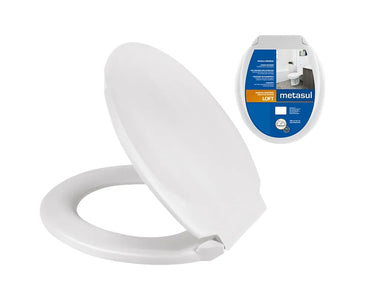 Assento Sanitário Plástico Loft Metsul Branco IBMF