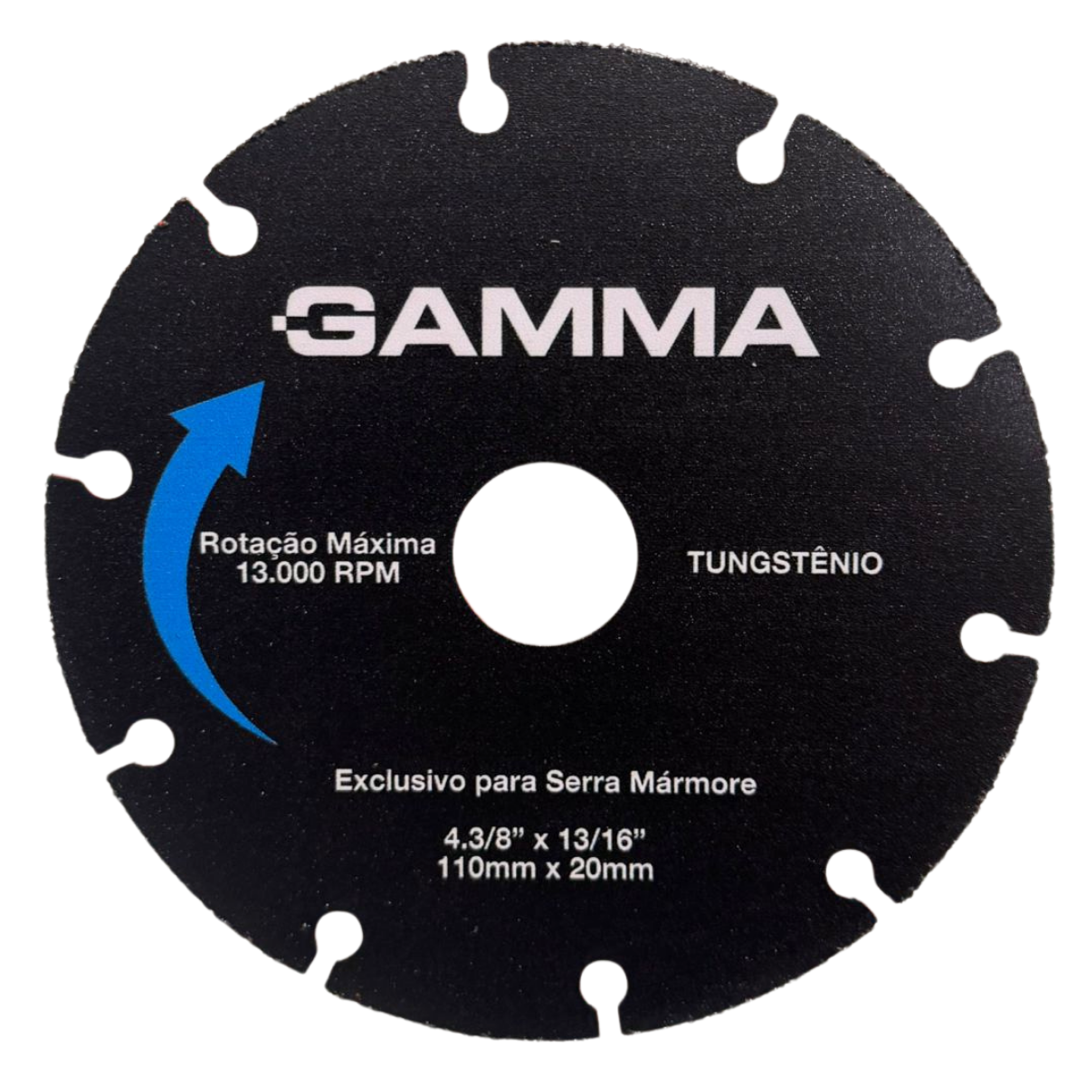 Kit 5 Discos De Corte Para Madeira 110MM Tungstênio GAMMA