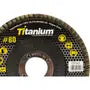 Kit 10 Discos Flap Titanium 4.1/2 X 80