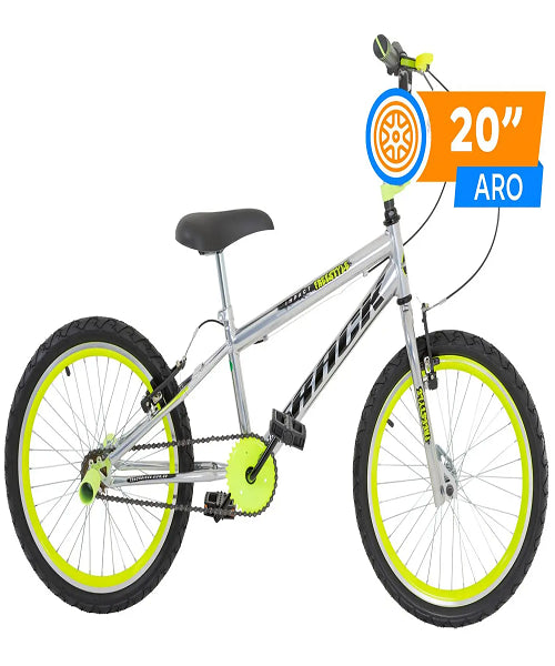 BIC TK3 TRACK ARO 20 BMX CROMO/AMARELO NEON IMPACT AN