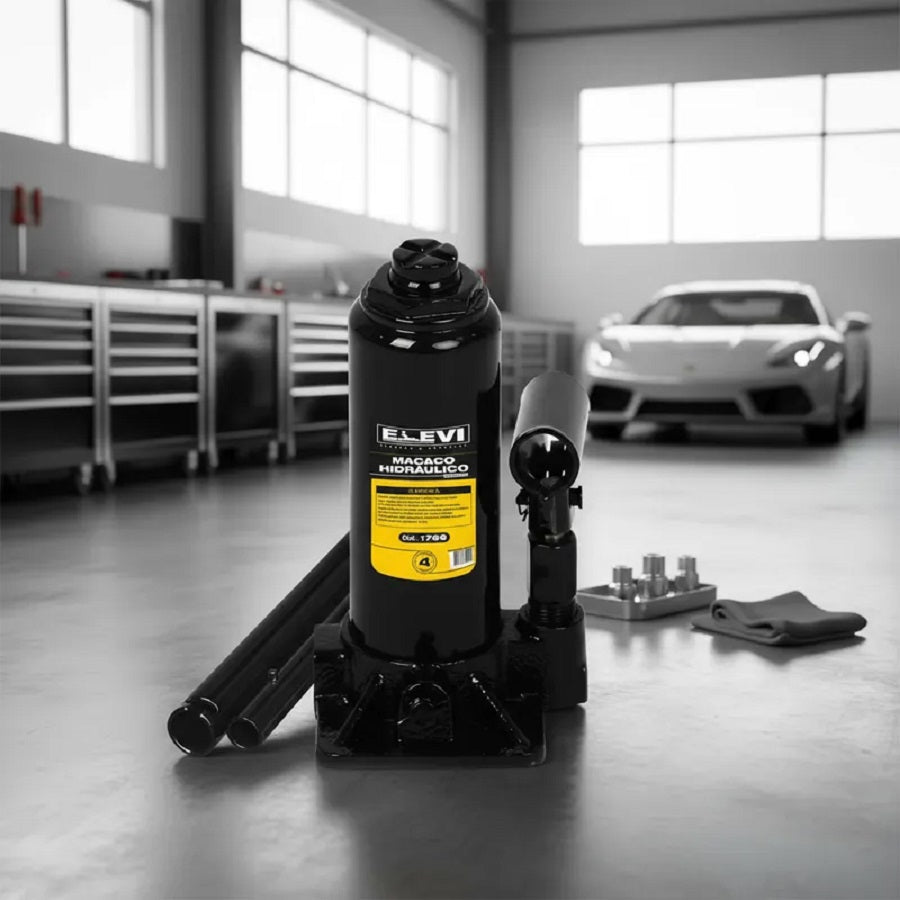 Macaco Hidráulico de Garrafa 4 Toneladas 1766 Elevi