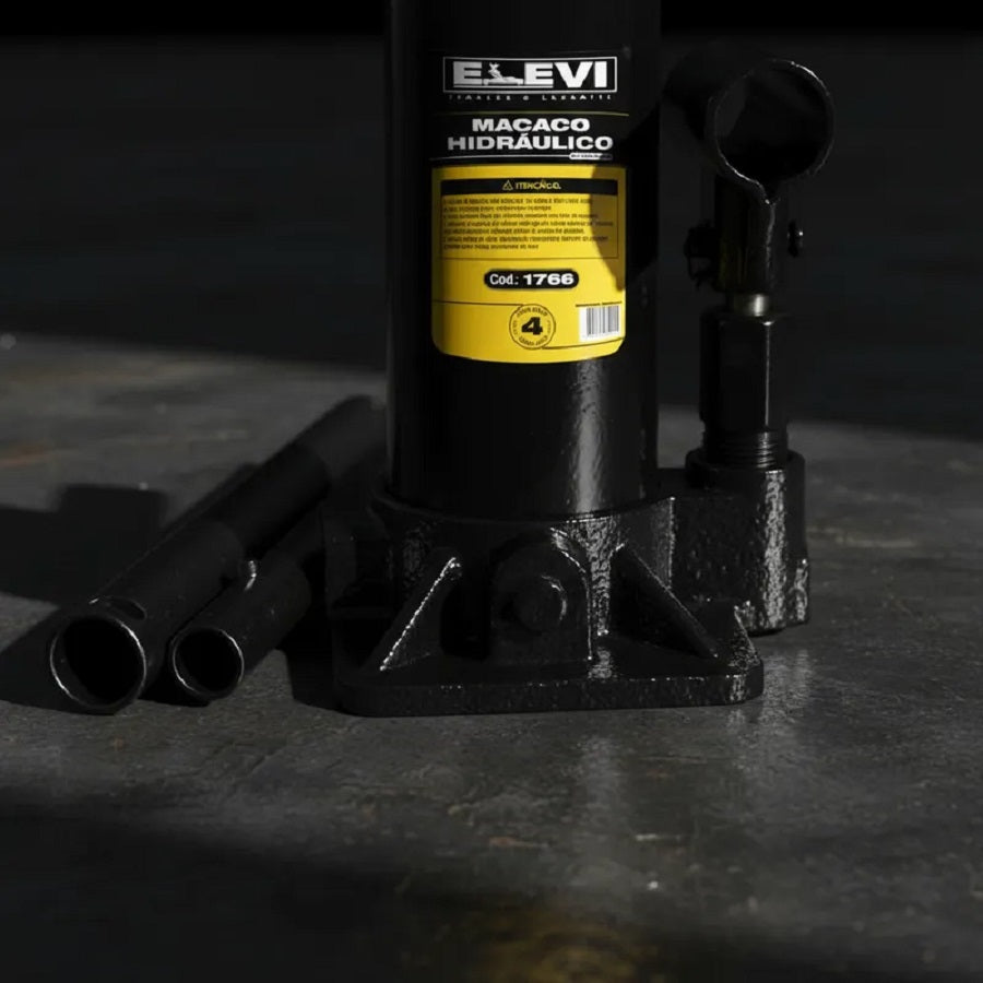 Macaco Hidráulico de Garrafa 4 Toneladas 1766 Elevi