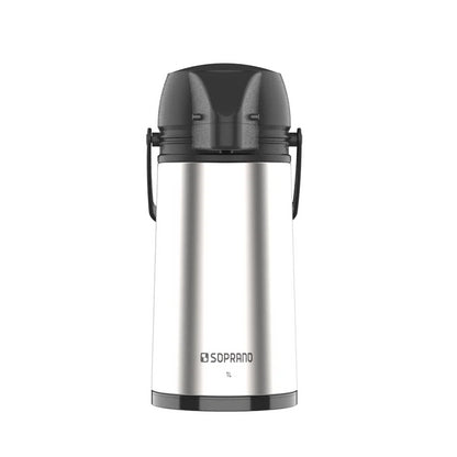 Garrafa Termica Single 1l Inox/Preto Soprano
