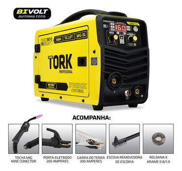 MAQUINA SOLDA 3 EM 1 160A 1/5 KGS IMETS-8160/5K-BV TORK