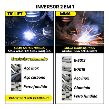 Inversora de Solda CIM-7180-BV - 180A KAB180 - Bivolt - Tork