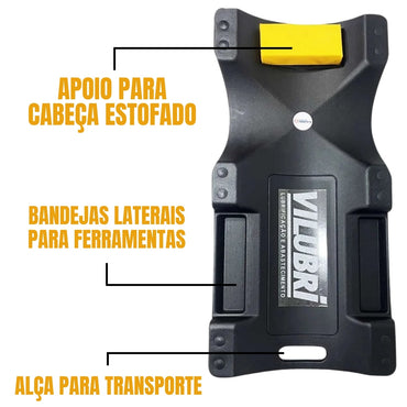 Carro Esteira Para Mecânico Com Encosto 1999 Preto Vilubri