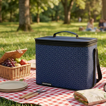 Bolsa Térmica Urbana 18 Litros Azul/Cinza Soprano Camping
