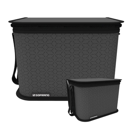 Bolsa Térmica Urbana 9,5 Litros Preta/Cinza Soprano