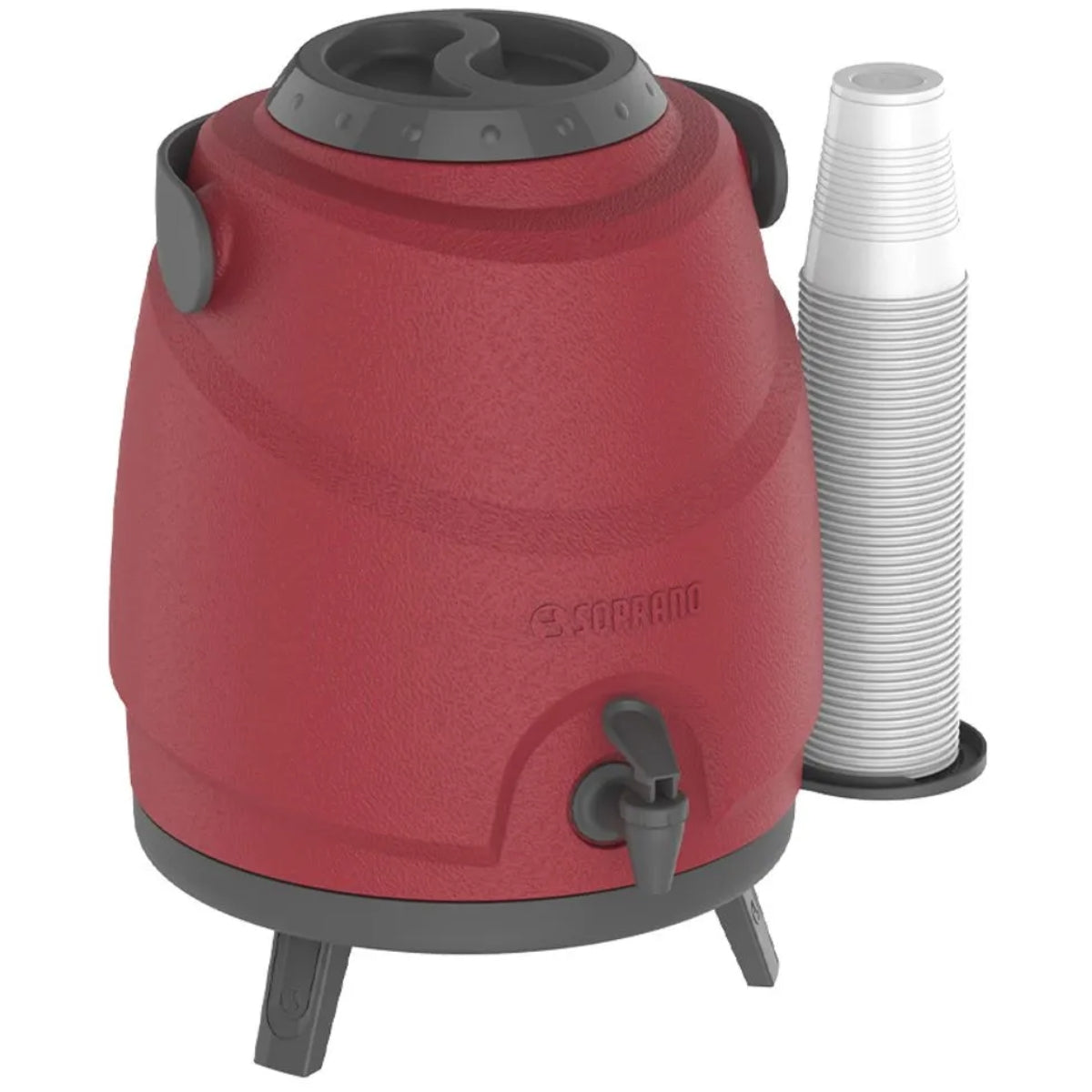 Botijão Térmico Garrafão Aspen 9 Litros Vermelho Soprano