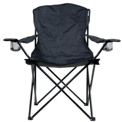 Cadeira Dobrável Portátil 120kg Camping Praia Preta Kala