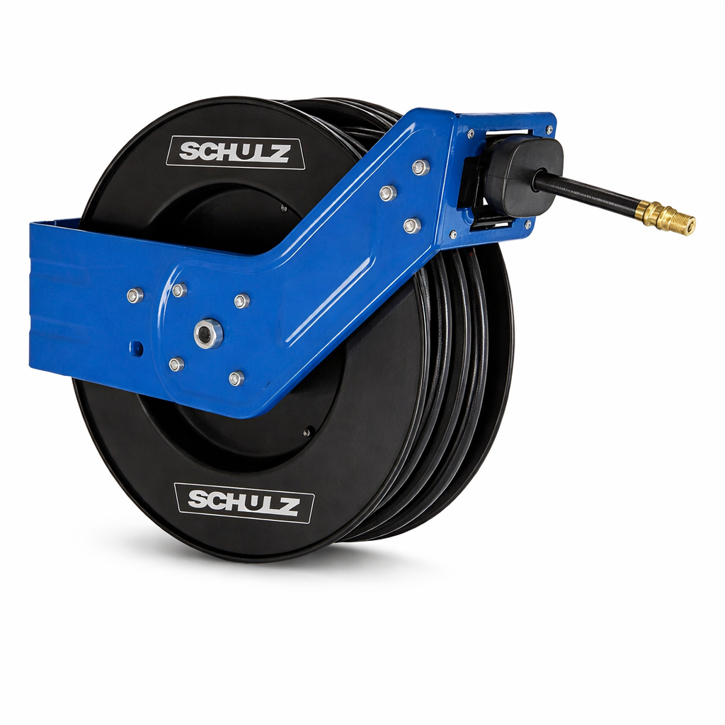 Carretel Retrátil Em Metal C Mnag Ar PVC 15M 92012160 Schulz