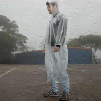Capa Chuva Transparente Impermeável Pvc Laminado EXG