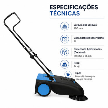 Varredeira De Piso Manual Profissional 14L-700MM 337187 Kala